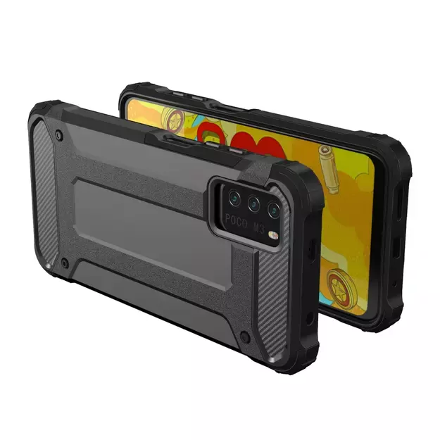 Hybrid Armor Case Tough Rugged Cover for Xiaomi Redmi Note 10 5G / Poco M3 Pro golden 5