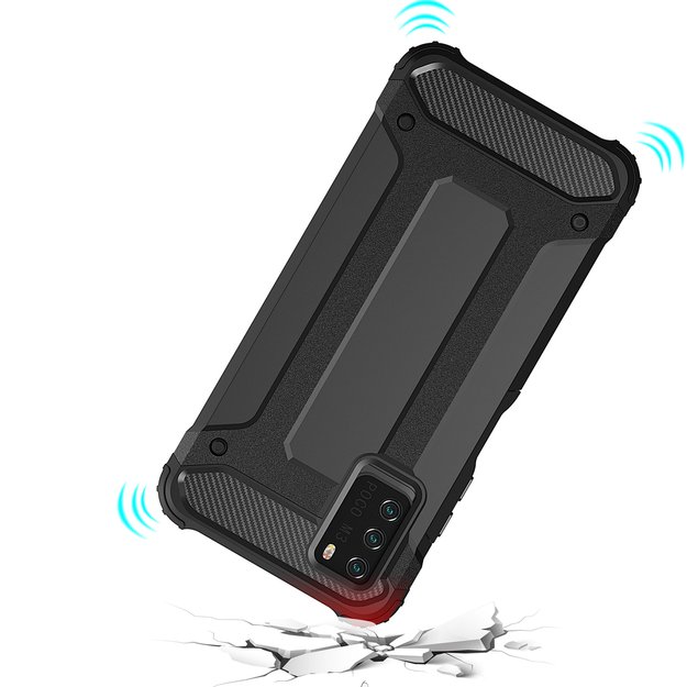 Hybrid Armor Case Tough Rugged Cover for Xiaomi Redmi Note 10 5G / Poco M3 Pro golden 9
