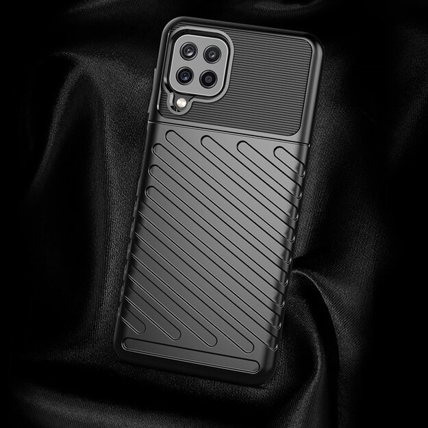 Thunder Case Flexible Tough Rugged Cover TPU Case for Samsung Galaxy A22 4G blue 10
