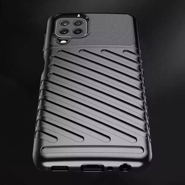 Thunder Case Flexible Tough Rugged Cover TPU Case for Samsung Galaxy A22 4G blue 2