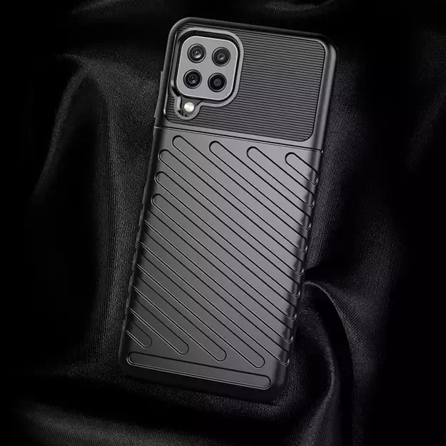 Thunder Case Flexible Tough Rugged Cover TPU Case for Samsung Galaxy A22 4G blue 21