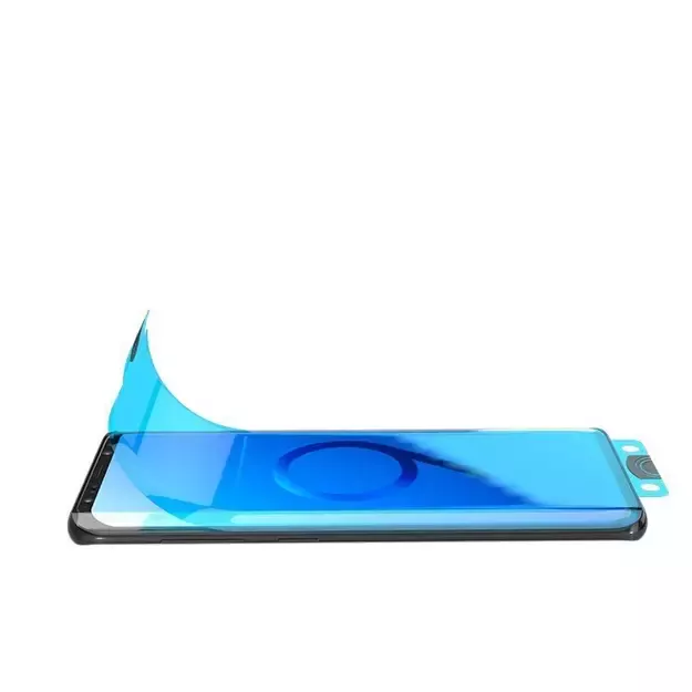 3D Edge Nano Flexi Glass Hybrid Full Screen Protector with frame for Samsung Galaxy S21+ 5G (S21 Plus 5G) black 8