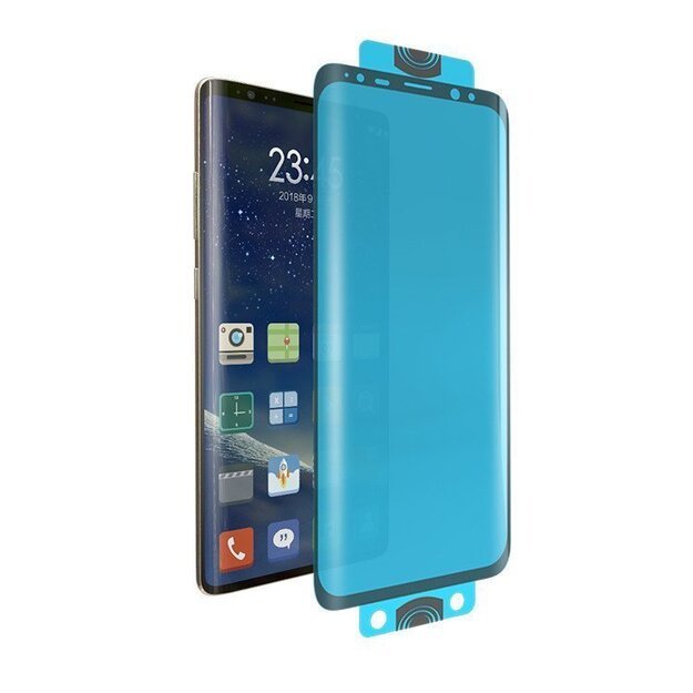 3D Edge Nano Flexi Glass Hybrid Full Screen Protector with frame for Samsung Galaxy S21+ 5G (S21 Plus 5G) black 33