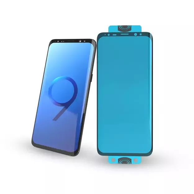 3D Edge Nano Flexi Glass Hybrid Full Screen Protector with frame for Samsung Galaxy S21+ 5G (S21 Plus 5G) black 5