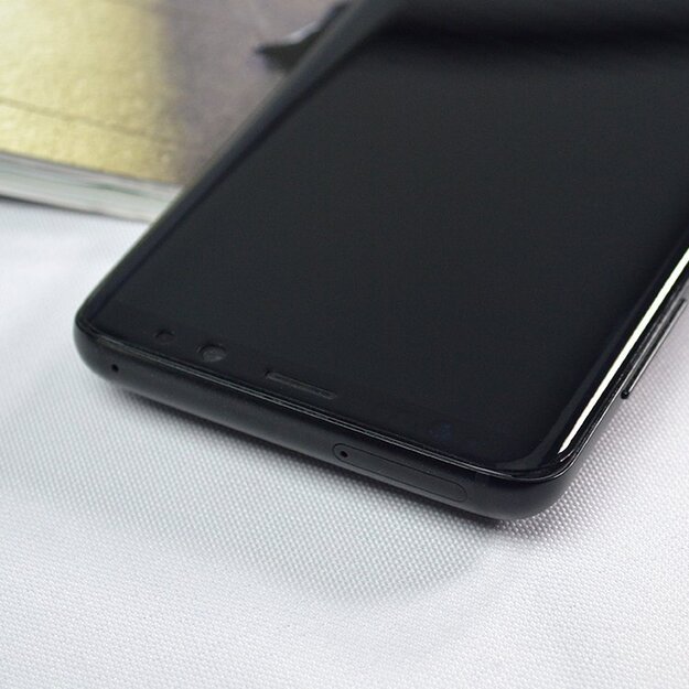 3D Edge Nano Flexi Glass Hybrid Full Screen Protector with frame for Samsung Galaxy S21+ 5G (S21 Plus 5G) black 30