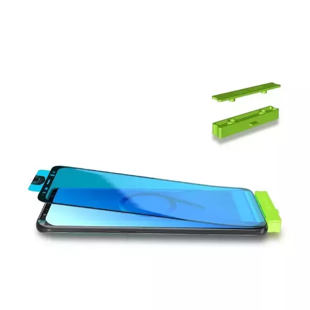 3D Edge Nano Flexi Glass Hybrid Full Screen Protector with frame for Samsung Galaxy S21+ 5G (S21 Plus 5G) black 6