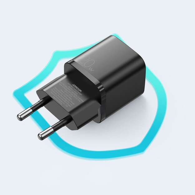 Joyroom fast wall charger USB Type C 20W Power Delivery Quick Charge 3.0 AFC black (L-P202) 12