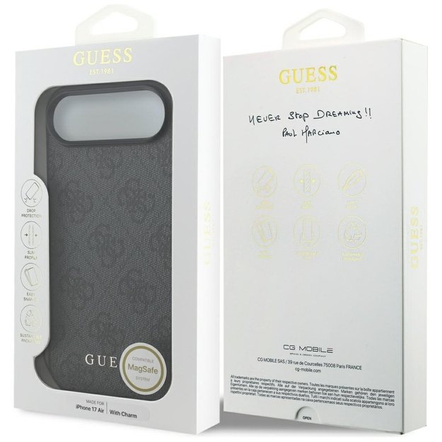 Guess 4G Charms Collection MagSafe case for iPhone Air - black 6