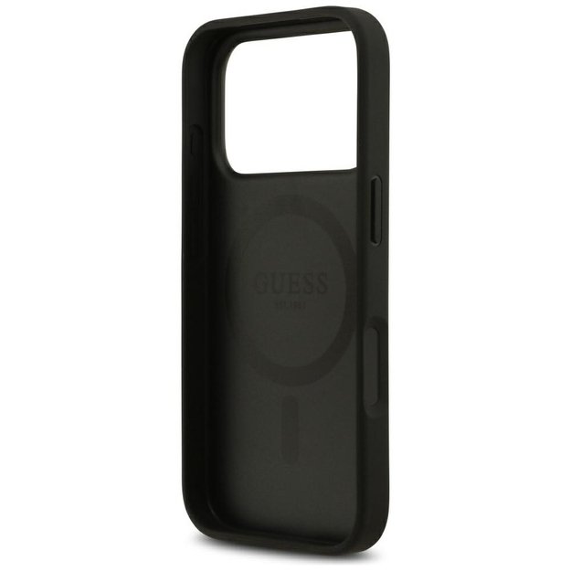 Guess 4G Flowers Print MagSafe case for iPhone 17 Pro Max - black 6