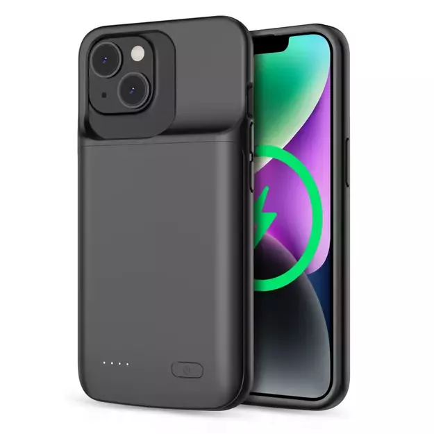 Tech-Protect PowerCase for iPhone 14 / 14 Pro with 4800mAh Powerbank - Black 13