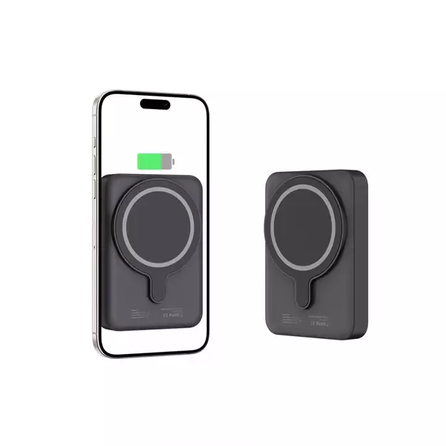 Tech-Protect LifeMag PB11 Powerbank with MagSafe 10000mAh 15W USB-C port - black + USB-C cable 3