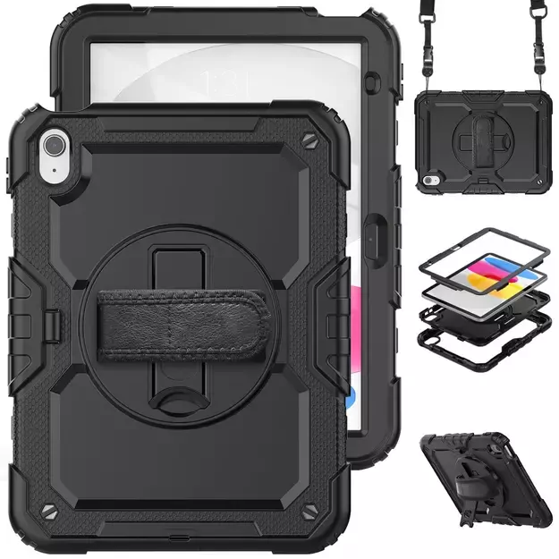 Tech-Protect Solid360 Case for iPad 10.9&quot  2022 - Black 10