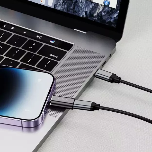 Tech-Protect UltraBoost Lightning (Male) / USB-C (Female) Adapter - Black 1