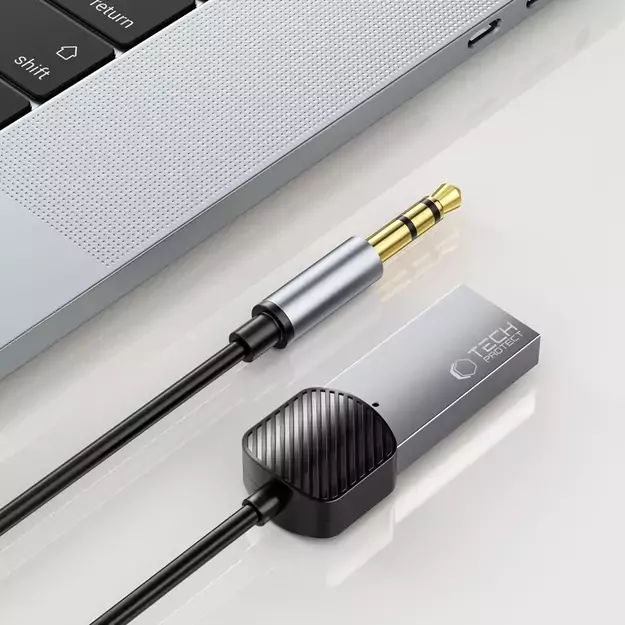 Tech-Protect UltraBoost audio adapter mini jack 3.5mm (male) / Bluetooth - gray 2