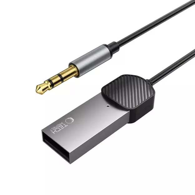 Tech-Protect UltraBoost audio adapter mini jack 3.5mm (male) / Bluetooth - gray 1