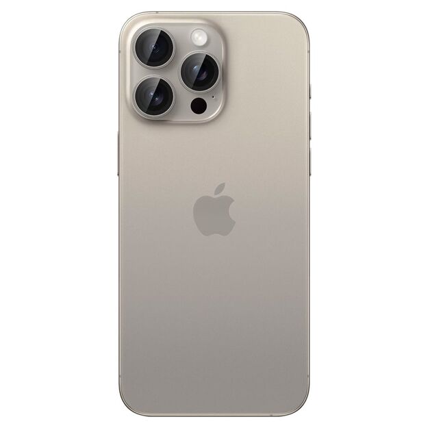 Spigen Optik.tR EZ Fit Camera Protector for iPhone 14 Pro / Pro Max / 15 Pro / Pro Max - Natural Titanium 2 pcs. 2