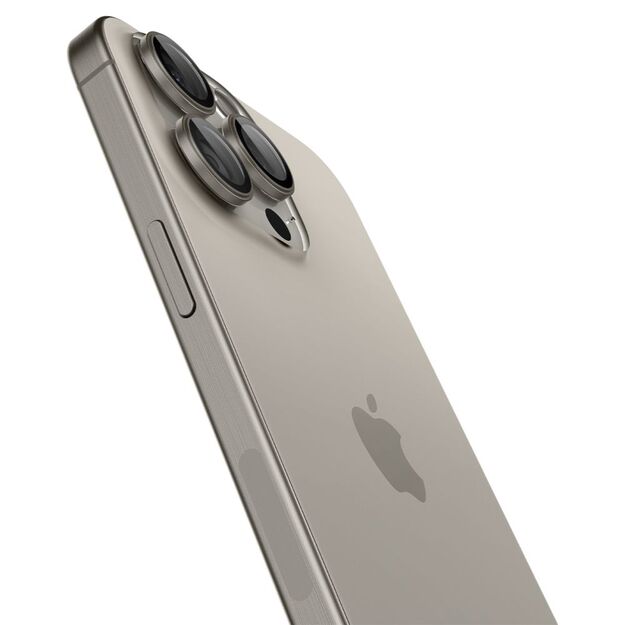Spigen Optik.tR EZ Fit Camera Protector for iPhone 14 Pro / Pro Max / 15 Pro / Pro Max - Natural Titanium 2 pcs. 3
