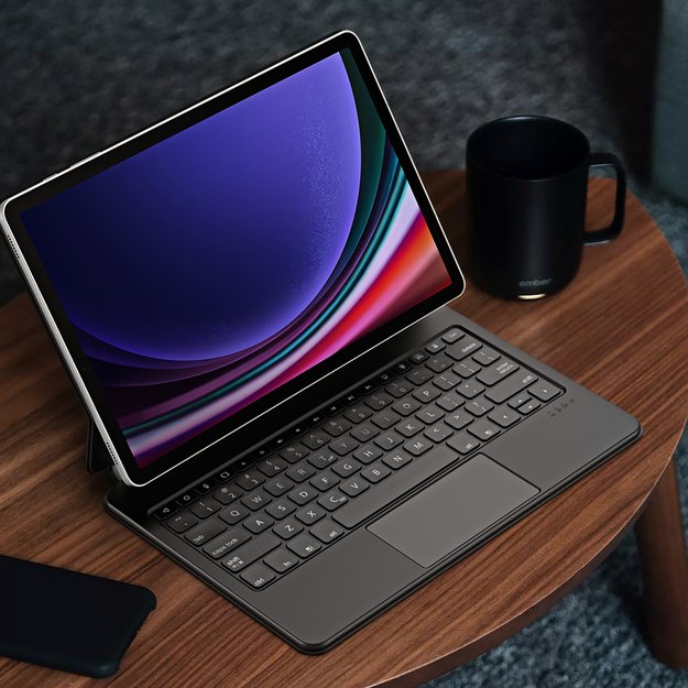 Dux Ducis Keyboard (MK Series) Case with Bluetooth Keyboard for Samsung Galaxy Tab S9+ / S8+ / S7+ - Black 3