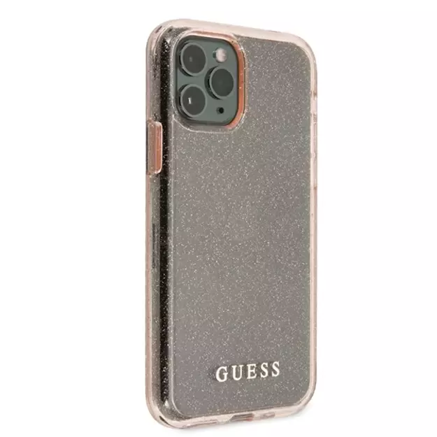 Guess GUHCN58PCGLPI iPhone 11 Pro pink/pink hard case Glitter 10