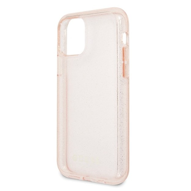 Guess GUHCN58PCGLPI iPhone 11 Pro pink/pink hard case Glitter 2