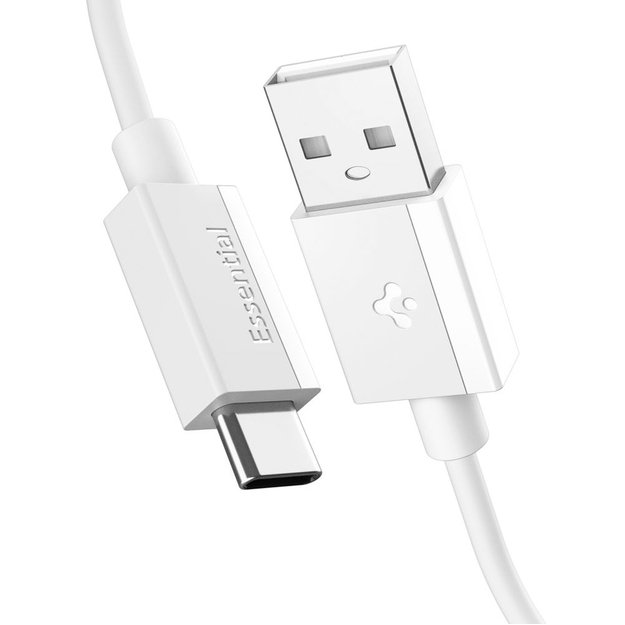 Spigen EB6010AC USB-A / USB-C 60W Cable 100 cm - White 1