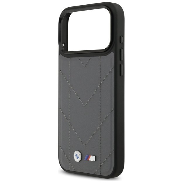 BMW M Quilted Logo MagSafe case for iPhone 17 Pro Max - graphite 5