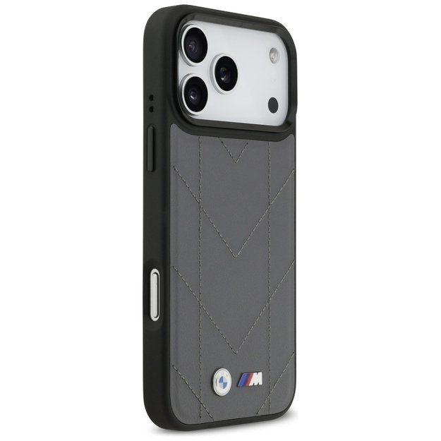 BMW M Quilted Logo MagSafe case for iPhone 17 Pro Max - graphite 3