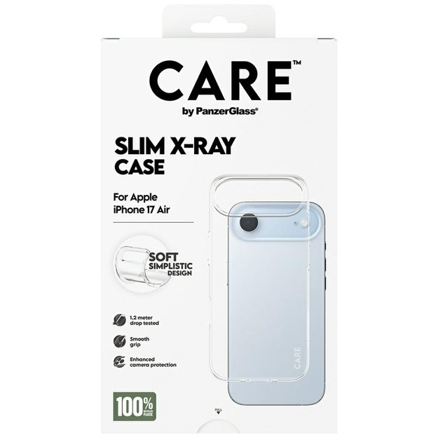 CARE by PanzerGlass Fashionable X-Ray Soft Basic Case for iPhone Air - Transparent 4