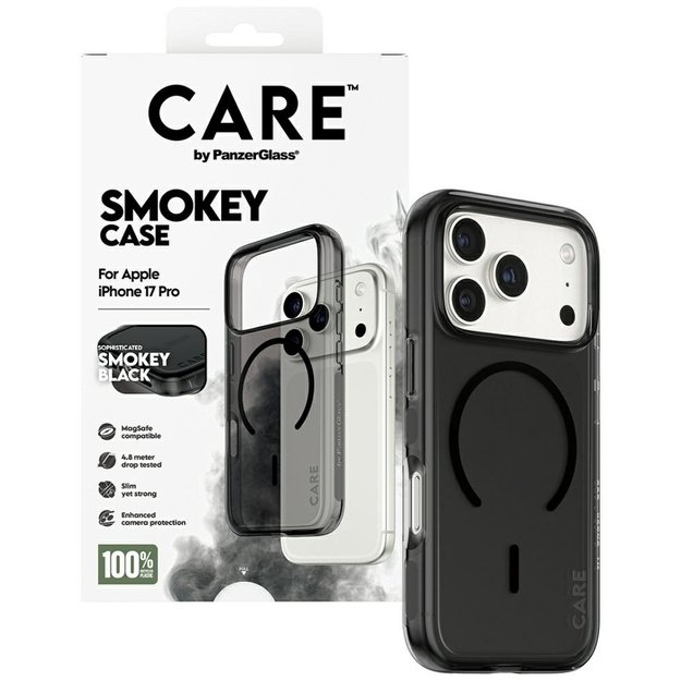 CARE by PanzerGlass Flagship Urban Explorer Case w. Black MagSafe for iPhone 17 Pro - Black 3