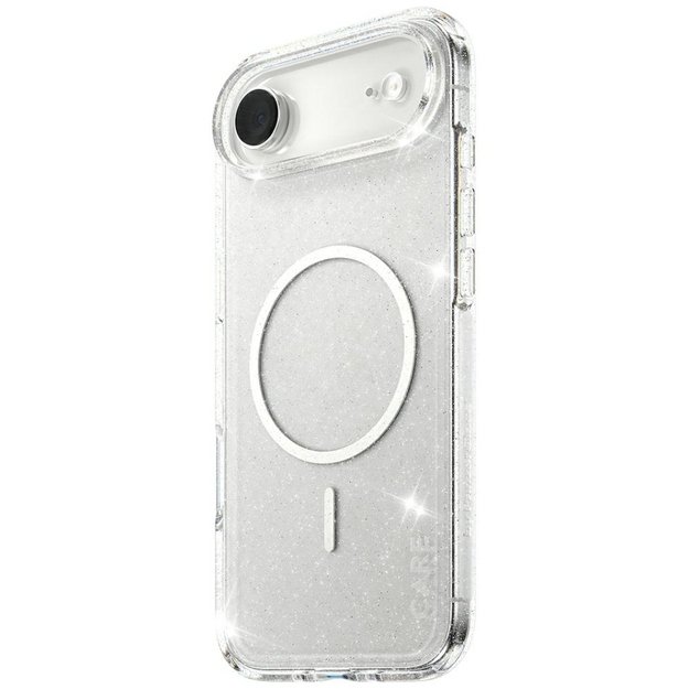 CARE by PanzerGlass Flagship Urban Explorer Case w. White MagSafe for iPhone Air - Clear Glitter 1