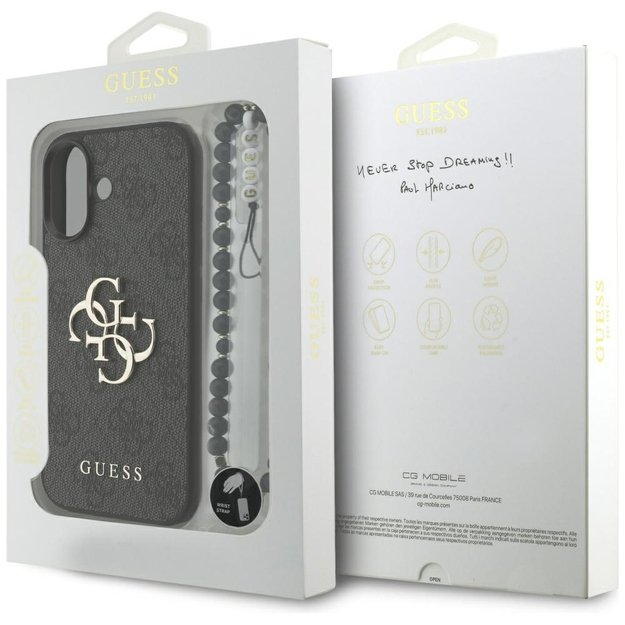 Guess 4G Strap 4G Classic Logo Case for iPhone 17 - Black 7
