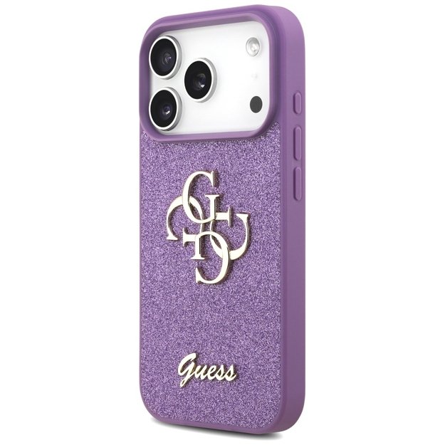 Guess Fixed Glitter Big 4G case for iPhone 17 Pro - purple 1