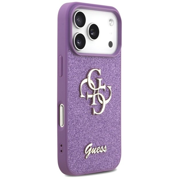 Guess Fixed Glitter Big 4G case for iPhone 17 Pro - purple 3