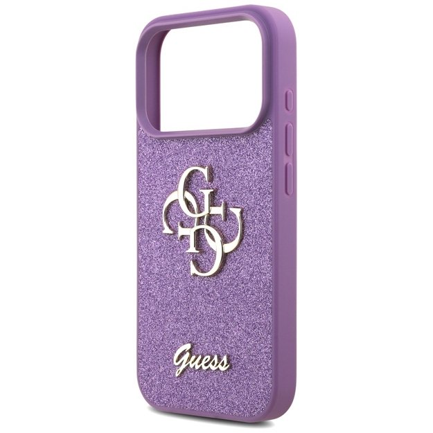 Guess Fixed Glitter Big 4G case for iPhone 17 Pro - purple 5