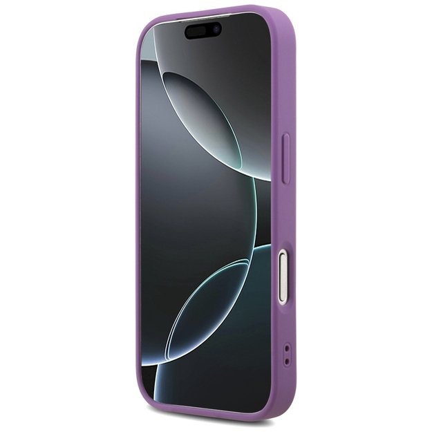 Guess Fixed Glitter Big 4G case for iPhone 17 Pro - purple 4