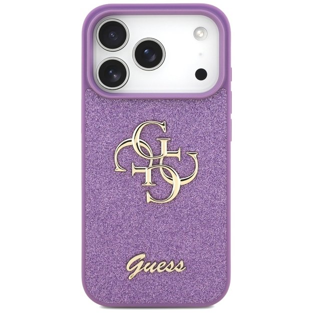 Guess Fixed Glitter Big 4G case for iPhone 17 Pro - purple 2