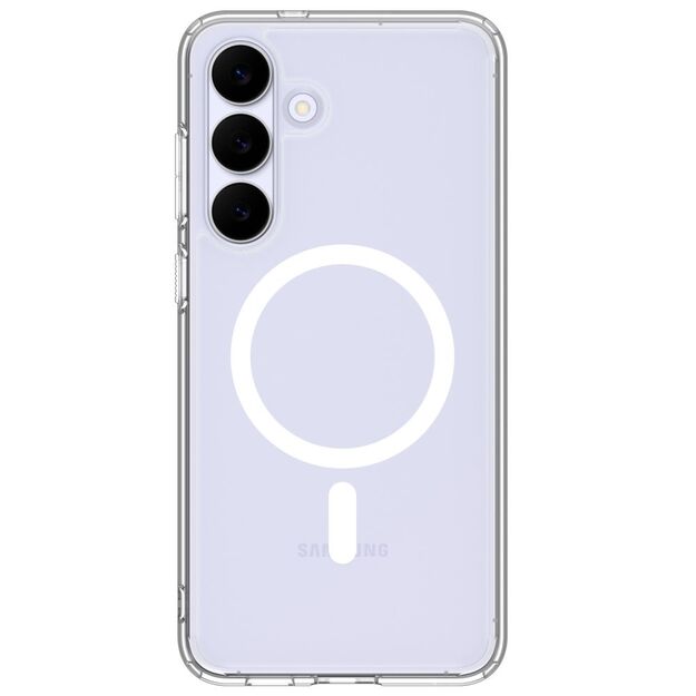 Spigen Ultra Hybrid Mag MagSafe Case for Samsung Galaxy S25 FE - Clear and White 1