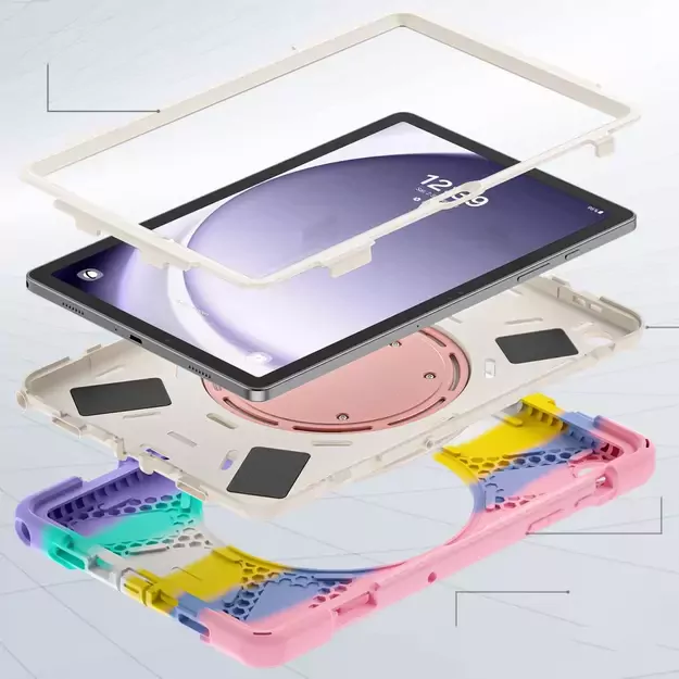 Tech-Protect X-Armor Case for Samsung Galaxy Tab A9+ 11&quot  X210 / X215 / X216 - Pink-Blue 8