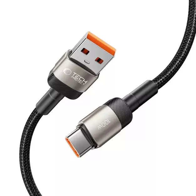 Tech-Protect UltraBoost Evo USB-C / USB-A cable 100W 5A 2m - titanium 5