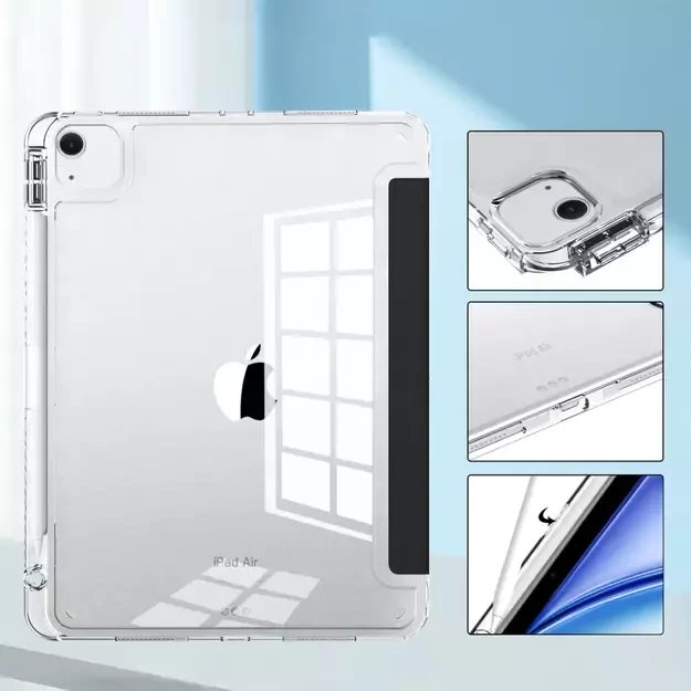Tech-Protect SC Pen Hybrid Case for iPad Air 13&quot  2024 - Black/Transparent 10