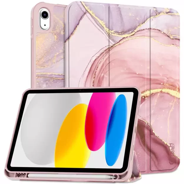 Tech-Protect SC Pen Case for iPad 10.9&quot  2022 - Pink Marble