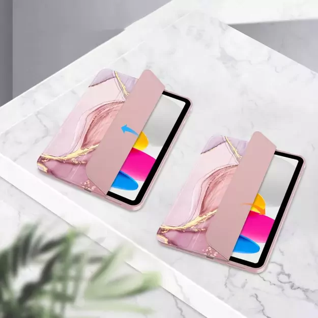 Tech-Protect SC Pen Case for iPad 10.9&quot  2022 - Pink Marble 6