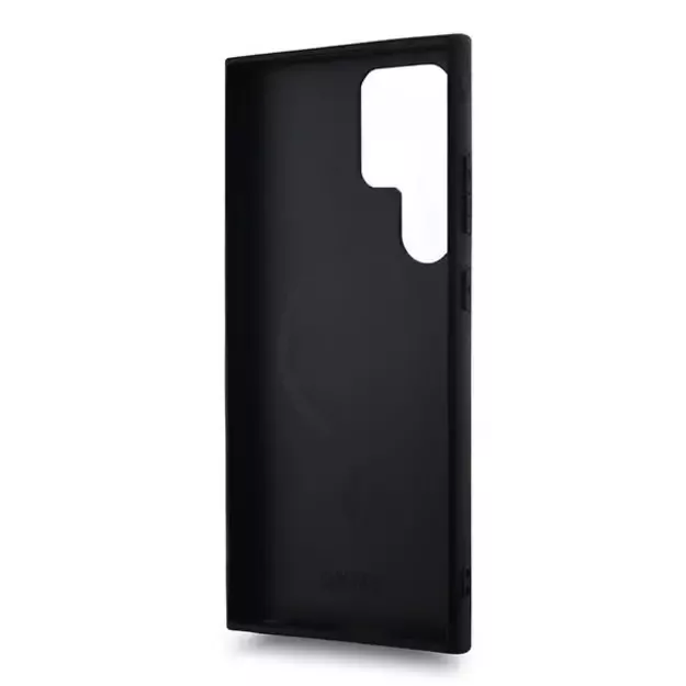 DKNY Leather Checkered Mono Pattern MagSafe Case for Samsung Galaxy S24 Ultra - Black 13
