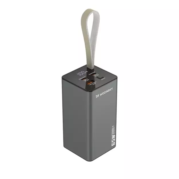 Powerbank Wozinsky K65+ 65W 30000mAh 2x USB-C, 1x USB-A 65W - gray 15