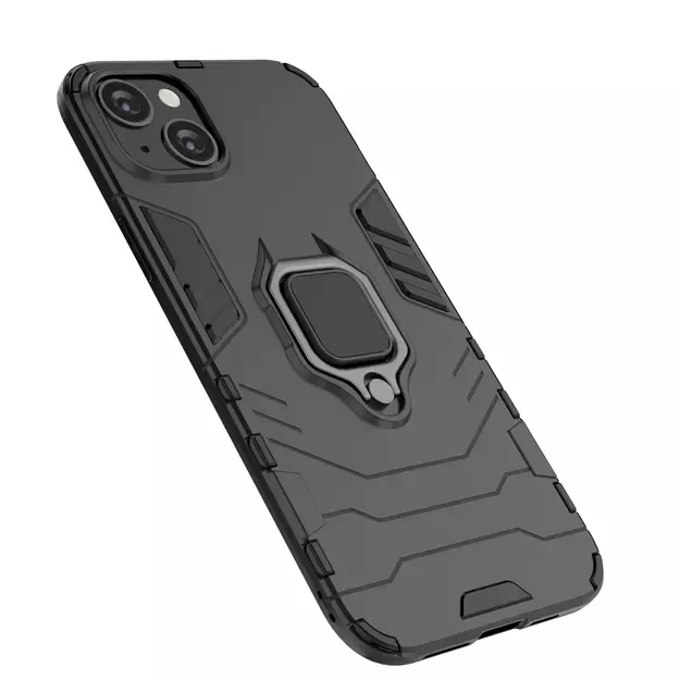 Ring Armor case for iPhone 14 Plus armored cover magnetic holder ring black 11