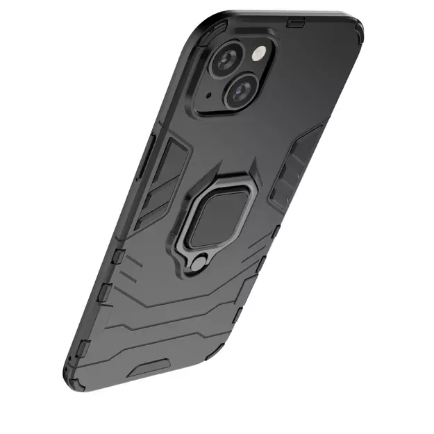 Ring Armor case for iPhone 14 Plus armored cover magnetic holder ring black 10