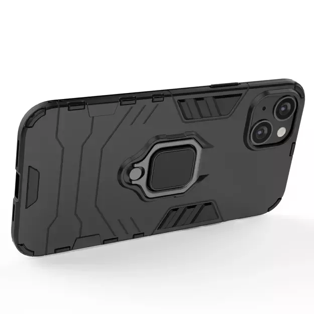 Ring Armor case for iPhone 14 Plus armored cover magnetic holder ring black 8
