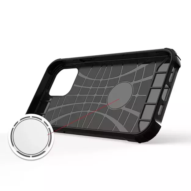 Hybrid Armor case iPhone 14 Plus armored hybrid case black 4