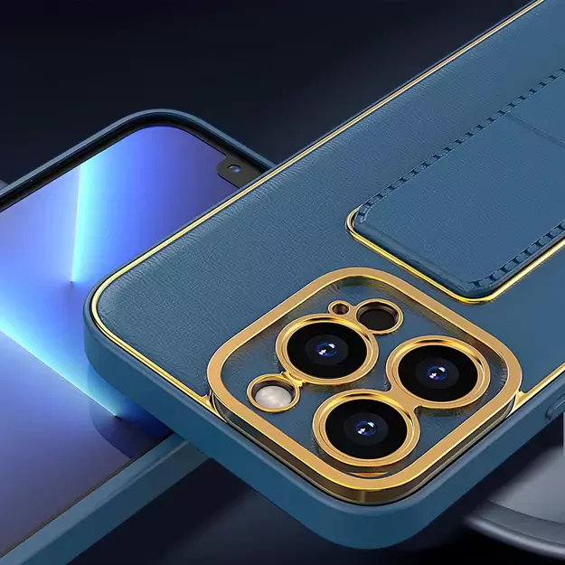 New Kickstand Case case for iPhone 13 with stand blue 29