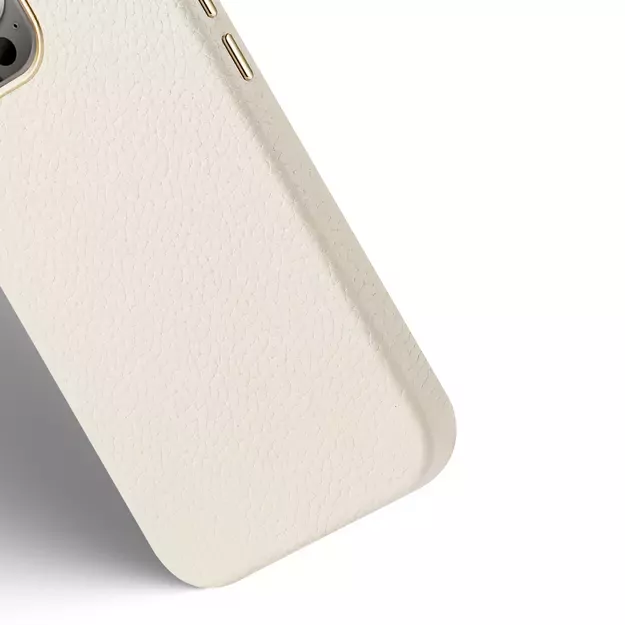 Dux Ducis Roma leather case for iPhone 13 Pro Max elegant genuine leather case white 2